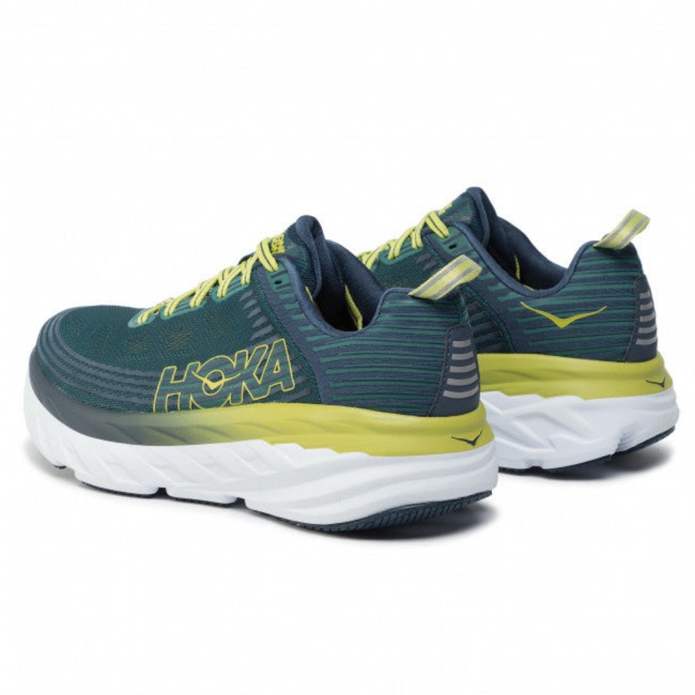 Hoka One One Bondi 6 Men’s Running Shoe – Deep Teal/Green Oasis